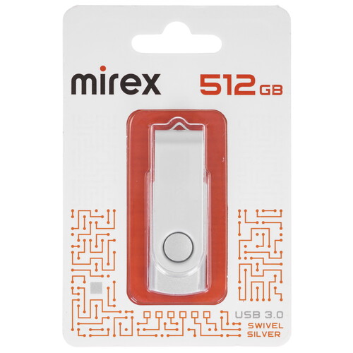 Купить Память USB Flash 512 ГБ Mirex SWIVEL [13600-FM3SS512]  5454743. Характеристики, отзывы и цены в Донецке