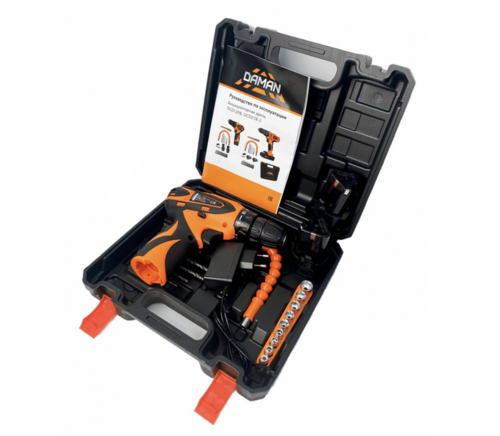 Купить Дрель-шуруповерт DAMAN DCD12PB  9230665. Характеристики, отзывы и цены в Донецке
