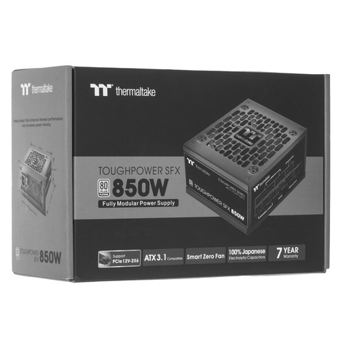 Купить Блок питания Thermaltake Toughpower SFX 850W Platinum [PS-STP-0850FNFAPE-1] черный  5447998. Характеристики, отзывы и цены в Донецке