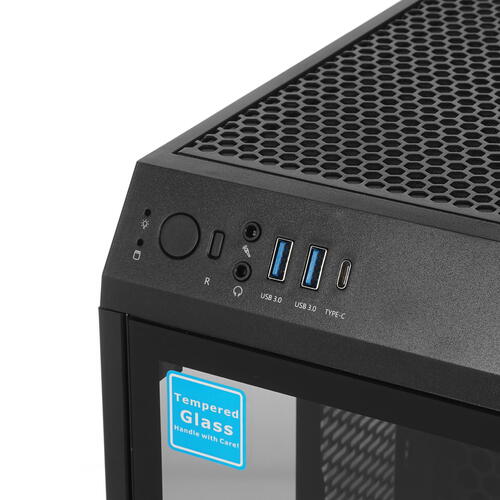 Купить Корпус Thermaltake The Tower 100 [CA-1R3-00S1WN-00] черный  4745581. Характеристики, отзывы и цены в Донецке