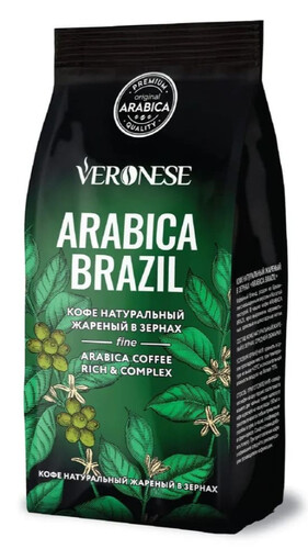 Купить Кофе в зернах Veronese Arabica Brazil  9115814. Характеристики, отзывы и цены в Донецке