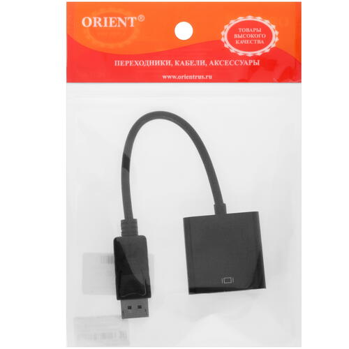 Купить Переходник однонаправленный Orient DisplayPort - DVI-D, 0.2 м  1670002. Характеристики, отзывы и цены в Донецке