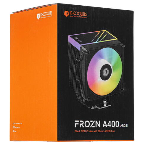 Купить Кулер для процессора ID-COOLING FROZN A400 ARGB  черный  5447618. Характеристики, отзывы и цены в Донецке