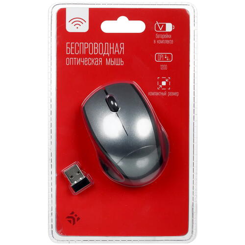 Купить Мышь беспроводная DEXP WM-4004GB  серый  5033189. Характеристики, отзывы и цены в Донецке