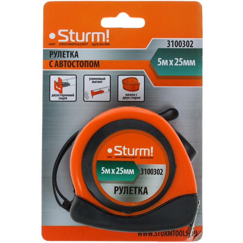 Купить Рулетка Sturm! 3100302  8108084. Характеристики, отзывы и цены в Донецке