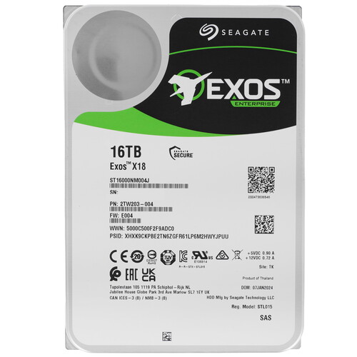 Купить LFF (3.5") Серверный HDD Seagate Exos X18  5613148. Характеристики, отзывы и цены в Донецке