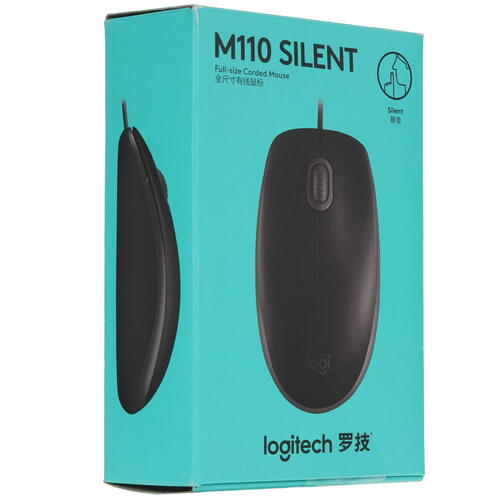 Купить Мышь проводная Logitech Mouse M110 SILENT  5060440. Характеристики, отзывы и цены в Донецке