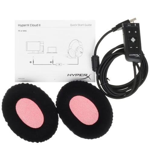 Купить Проводные наушники HyperX Cloud II красный 2022  5057625. Характеристики, отзывы и цены в Донецке