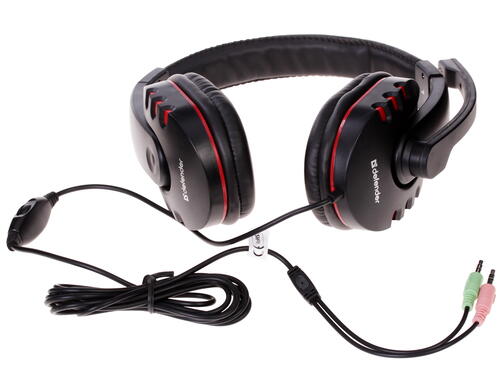 Купить Проводные наушники Defender Warhead G-160 красный 2014  1028726. Характеристики, отзывы и цены в Донецке