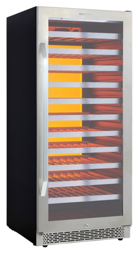 Купить Винный шкаф Cavanova CV102-1TL серебристый  9189163. Характеристики, отзывы и цены в Донецке
