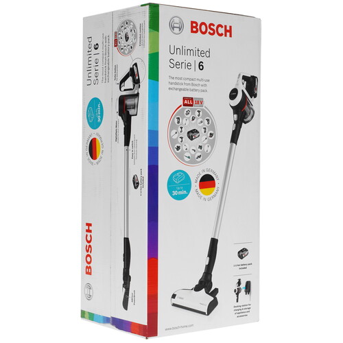 Купить Пылесос вертикальный   BOSCH BBS611LAG POWER FOR ALL 18V синий  5354378. Характеристики, отзывы и цены в Донецке