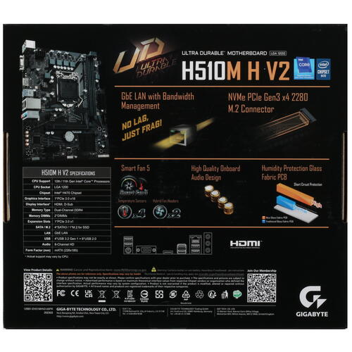Купить Материнская плата GIGABYTE H510M H V2  5417124. Характеристики, отзывы и цены в Донецке