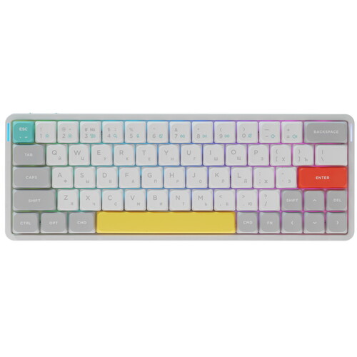 Купить Клавиатура проводная + беспроводная Nuphy AIR60v2  9146434. Характеристики, отзывы и цены в Донецке