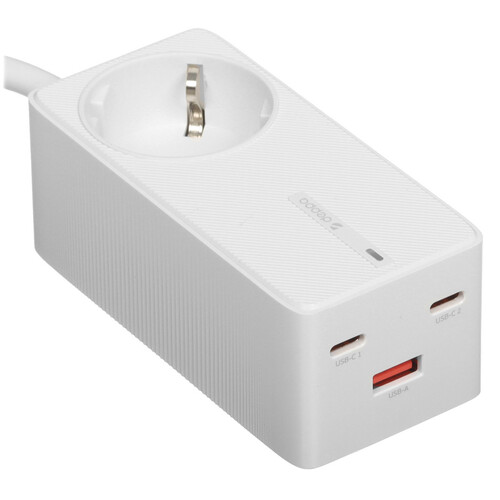 Купить Сетевой фильтр Deppa Charging Station GAN белый  5475914. Характеристики, отзывы и цены в Донецке