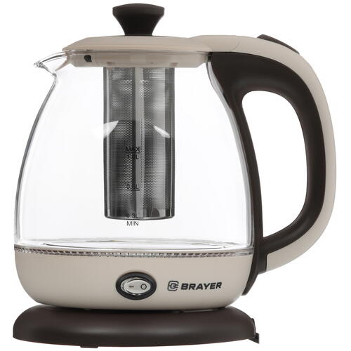 Купить Электрочайник BRAYER BR1046 бежевый  8165828. Характеристики, отзывы и цены в Донецке