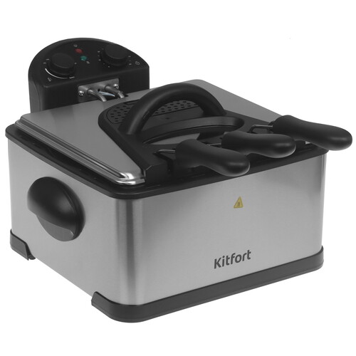 Купить Фритюрница Kitfort КТ-6538 серый  9311836. Характеристики, отзывы и цены в Донецке