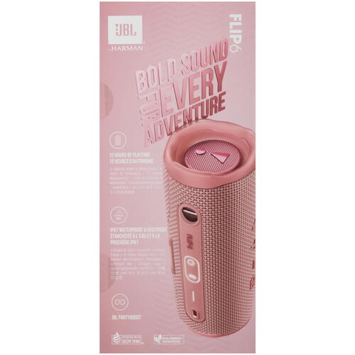 Купить Портативная колонка JBL Flip 6, розовый  5059958. Характеристики, отзывы и цены в Донецке