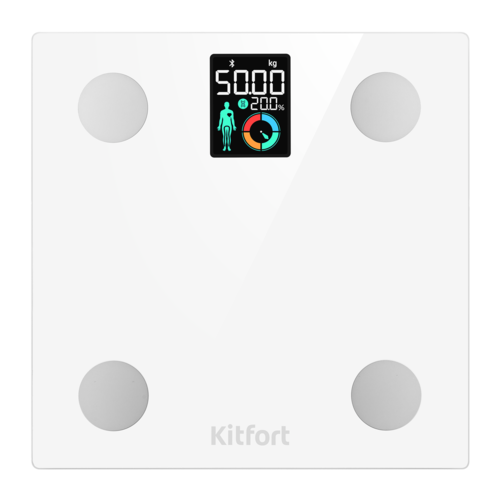 Купить Весы Kitfort КТ-838 белый  9164780. Характеристики, отзывы и цены в Донецке