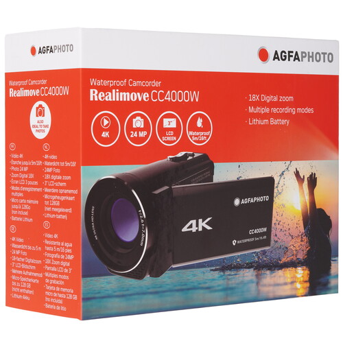 Купить Видеокамера AgfaPhoto Realimove CC4000W  5632405. Характеристики, отзывы и цены в Донецке