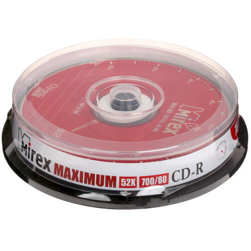 Купить CD-диск Mirex CD-R, 0.7 ГБ, Cake Box, 52x, 10 шт  4804154. Характеристики, отзывы и цены в Донецке