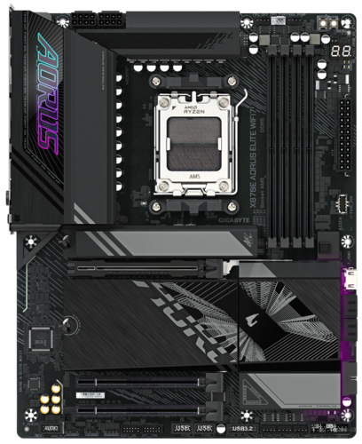Купить Материнская плата GIGABYTE X870E AORUS ELITE WIFI7  5492064. Характеристики, отзывы и цены в Донецке
