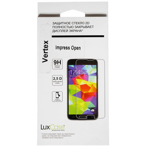 Купить Защитное стекло LuxCase для экрана Vertex Impress Open  1190591. Характеристики, отзывы и цены в Донецке