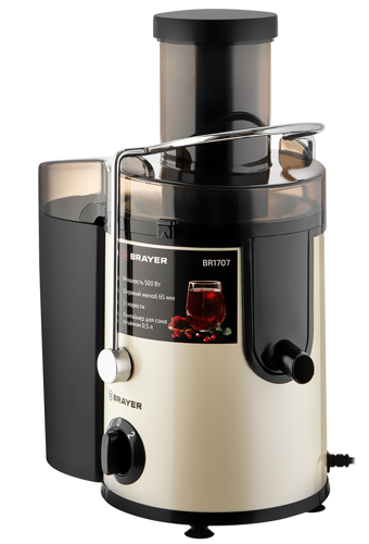 Купить Соковыжималка электрическая Brayer BR1707 золотистый  9989981. Характеристики, отзывы и цены в Донецке