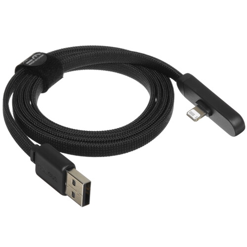 Купить Кабель плоский Baseus Lightning 8-pin - USB 2.0 Type-A черный 1 м  5627611. Характеристики, отзывы и цены в Донецке