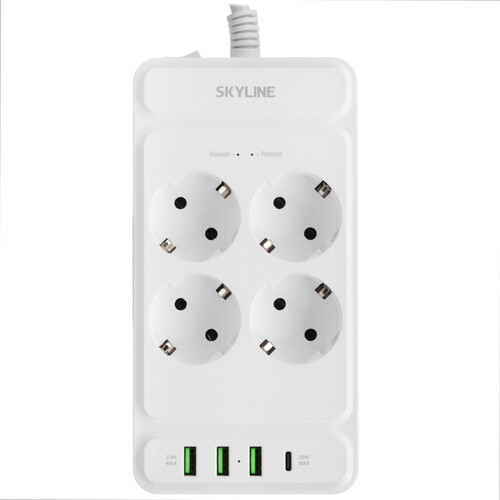 Купить Сетевой фильтр Skyline USP-420 белый  9197094. Характеристики, отзывы и цены в Донецке