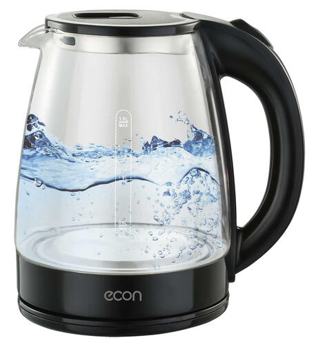 Купить Электрочайник ECON ECO-1845KE черный  8159674. Характеристики, отзывы и цены в Донецке