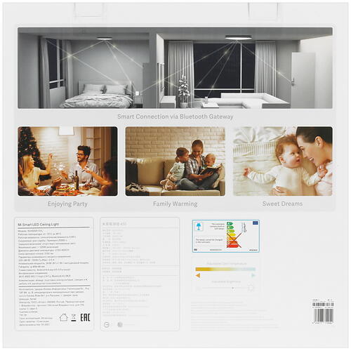 Купить Светильник потолочный Xiaomi Mi Smart LED Ceiling Light MJXDD01SYL белый/белый  4794517. Характеристики, отзывы и цены в Донецке