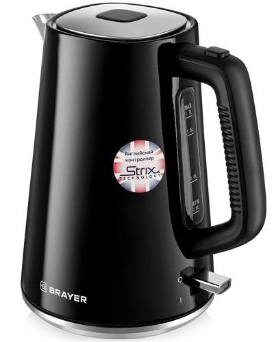 Купить Электрочайник Brayer BR1073 черный  9055900. Характеристики, отзывы и цены в Донецке