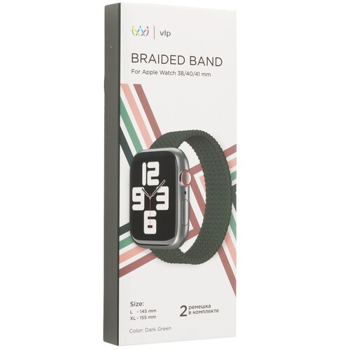 Купить Ремешок VLP для Apple Watch 38/ 40/ 41mm зеленый  9263183. Характеристики, отзывы и цены в Донецке
