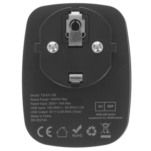 Купить Адаптер питания Tessan TS-611-DE черный  5366313. Характеристики, отзывы и цены в Донецке
