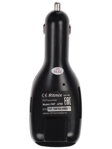 Купить FM-трансмиттер Ritmix FMT-A705  1065252. Характеристики, отзывы и цены в Донецке