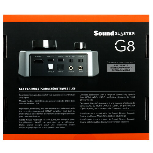 Купить Внешняя звуковая карта Creative Sound Blaster G8  5496226. Характеристики, отзывы и цены в Донецке