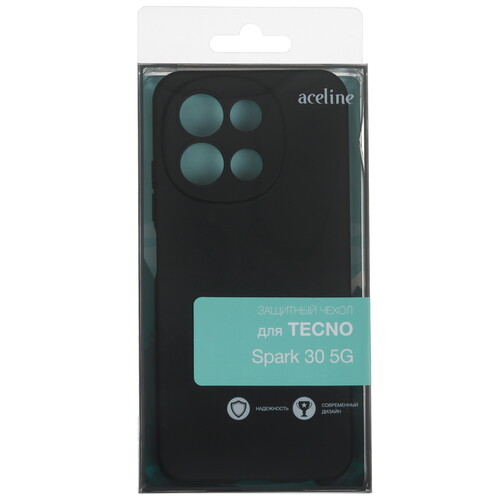 Купить Накладка  Aceline Fresh для Tecno SPARK 30 5G черный  5490700. Характеристики, отзывы и цены в Донецке