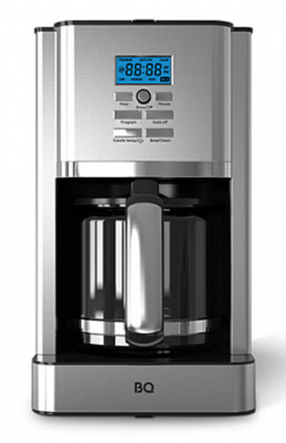 Купить Кофеварка капельная BQ CM1004 Steel-black серебристый  9116147. Характеристики, отзывы и цены в Донецке