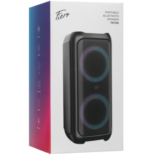 Купить Портативная колонка Fiero Hope 50 FR700, черный  5403191. Характеристики, отзывы и цены в Донецке