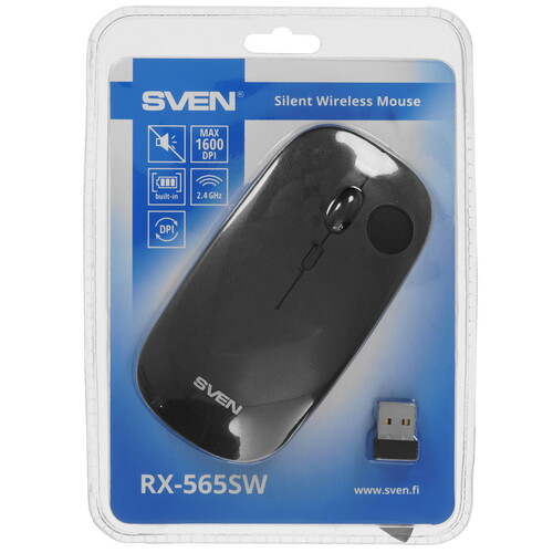 Купить Мышь беспроводная SVEN RX-565SW [SV-020903] серый  5003244. Характеристики, отзывы и цены в Донецке