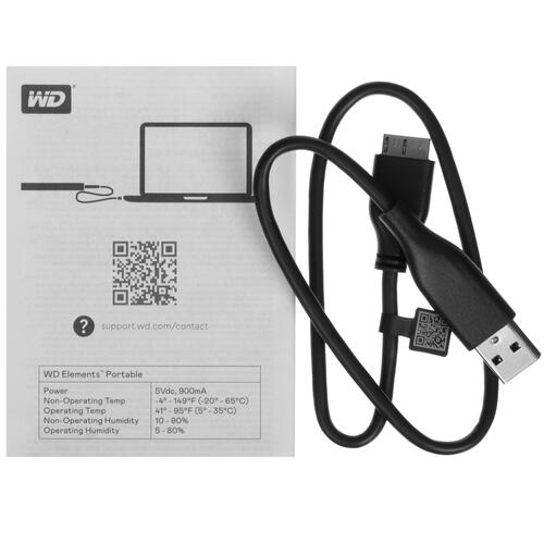 Купить 4 ТБ Внешний HDD WD Elements Portable [WDBU6Y0040BBK-CESN]  5433293. Характеристики, отзывы и цены в Донецке