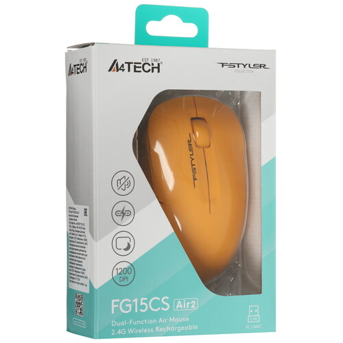Купить Мышь беспроводная A4Tech Fstyler FG15CS Air2  5605441. Характеристики, отзывы и цены в Донецке