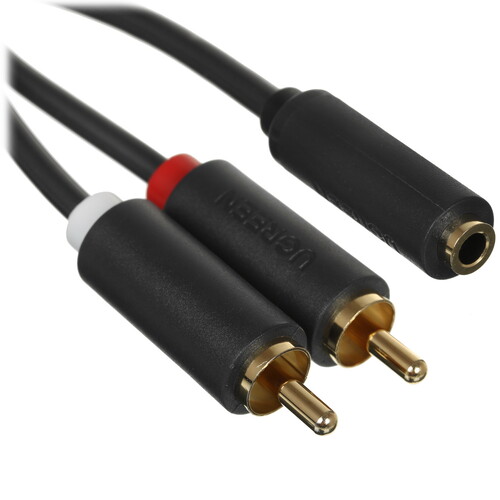 Купить Кабель   Ugreen 2RCA - jack 3.5 мм черный  5026957. Характеристики, отзывы и цены в Донецке