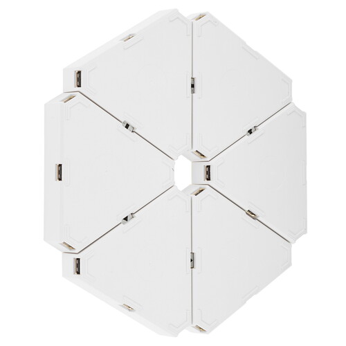 Купить Светильник настенно-потолочный Home Ideas Треугольники (6 модулей) белый/белый  9178381. Характеристики, отзывы и цены в Донецке