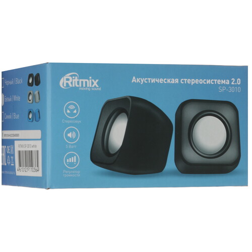Купить Колонки Ritmix SP-3010 белый  9316023. Характеристики, отзывы и цены в Донецке
