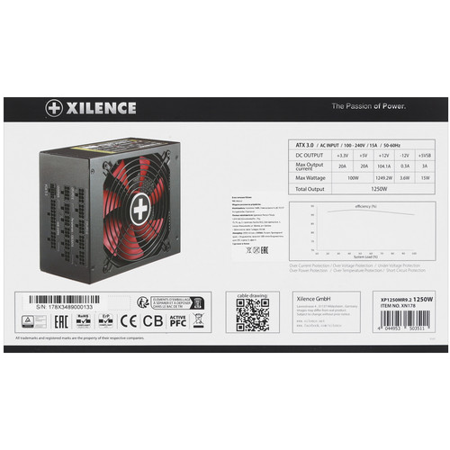 Купить Блок питания Xilence Performance X+ XN178 1250W [XP1250MR9.2] черный  5431779. Характеристики, отзывы и цены в Донецке