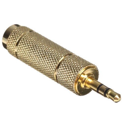 Купить Адаптер   Cablexpert jack 3.5 мм - jack 6.3 мм золотистый  5611326. Характеристики, отзывы и цены в Донецке