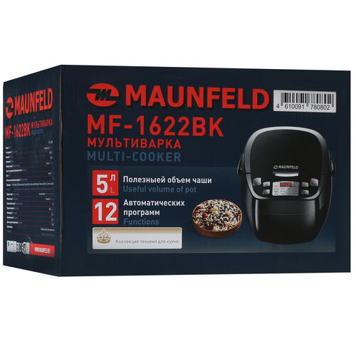 Купить Мультиварка MAUNFELD MF-1622BK черный  5338172. Характеристики, отзывы и цены в Донецке