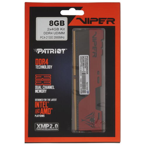 Купить Оперативная память Patriot Viper Elite II [PVE248G266C6K] 8 ГБ  4845236. Характеристики, отзывы и цены в Донецке