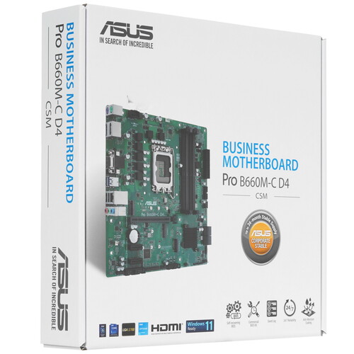 Купить Материнская плата ASUS Pro B660M-C D4-CSM  5620949. Характеристики, отзывы и цены в Донецке